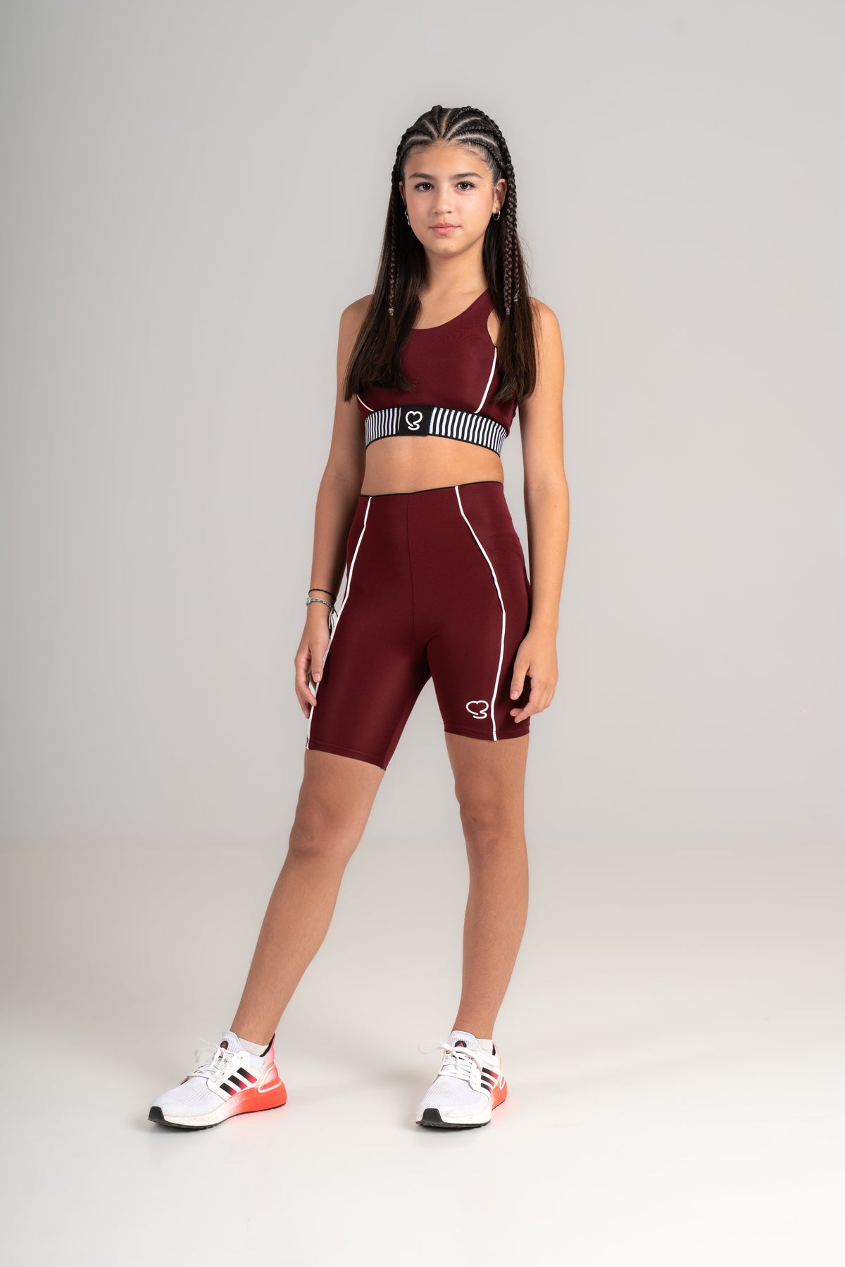 Elevate Kids Flared Activewear Set - Girls Flared Leggings & Top - black-1 - Seven Seconds Activewear