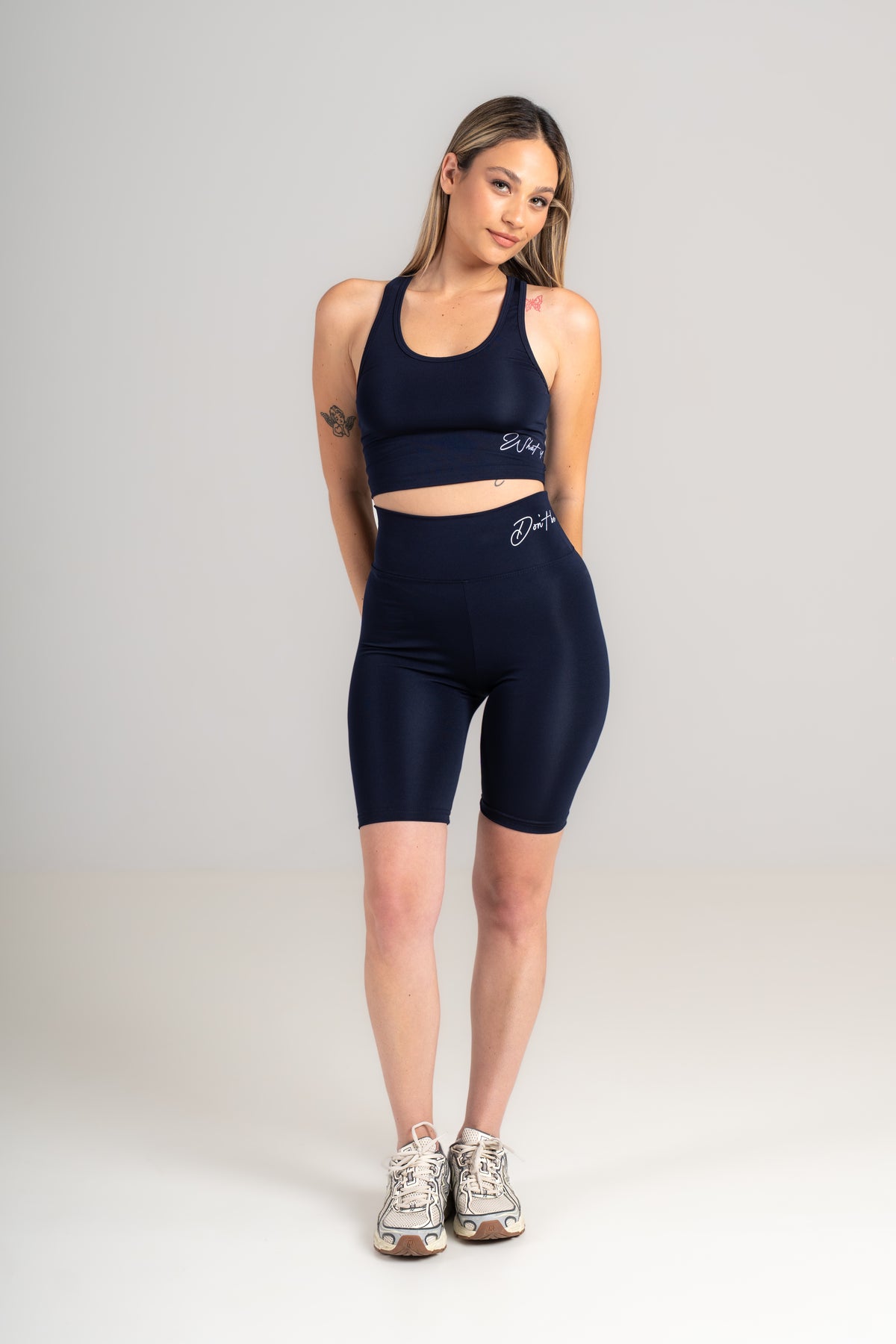 LIMITED EDITION - Sculpt Pro Biker Shorts - Navy Black Olive | Seven Seconds