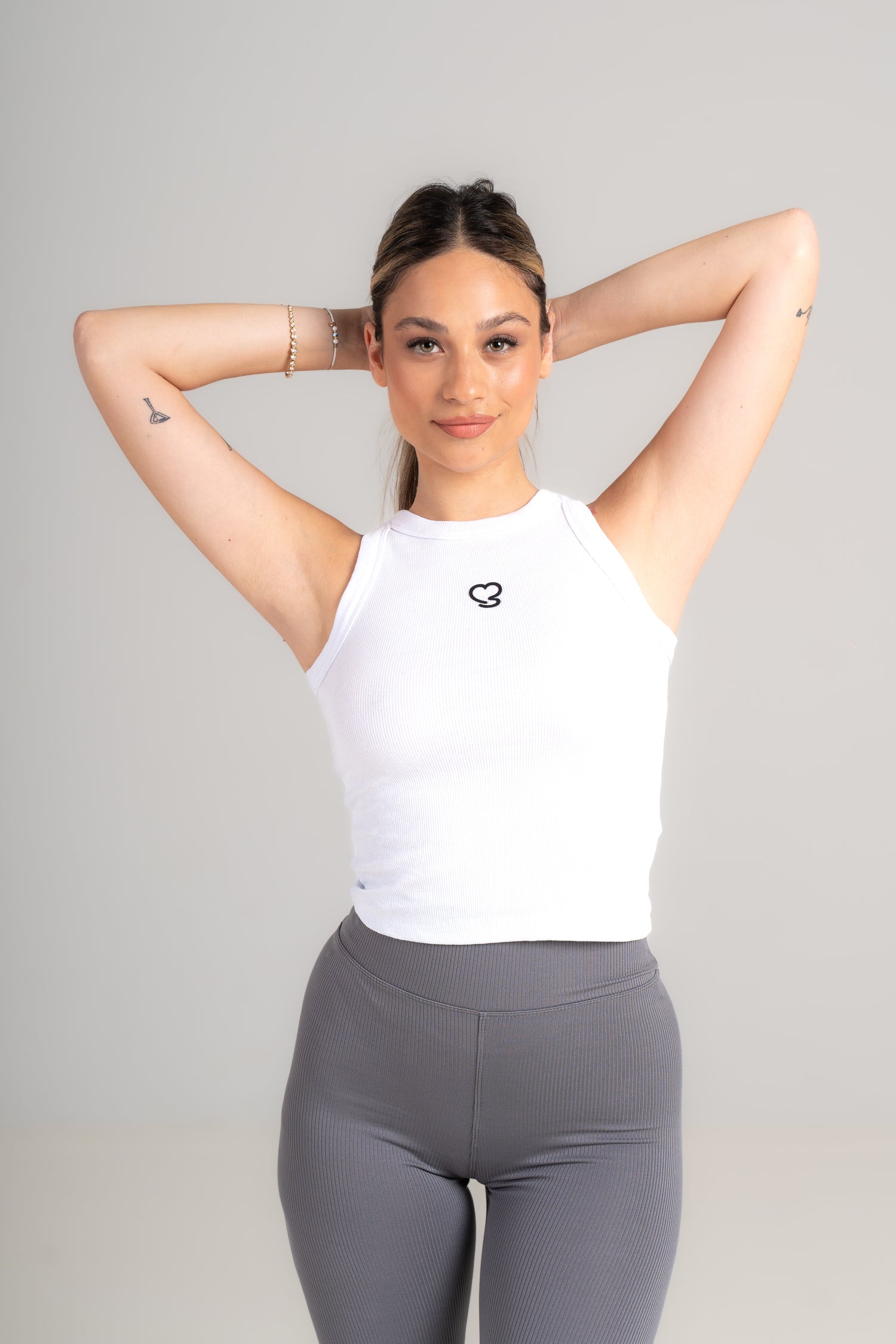 Booty Lift Sculpting Leggings - High-Waisted Push-Up Gym Leggings Women - gray - Seven Seconds Activewear