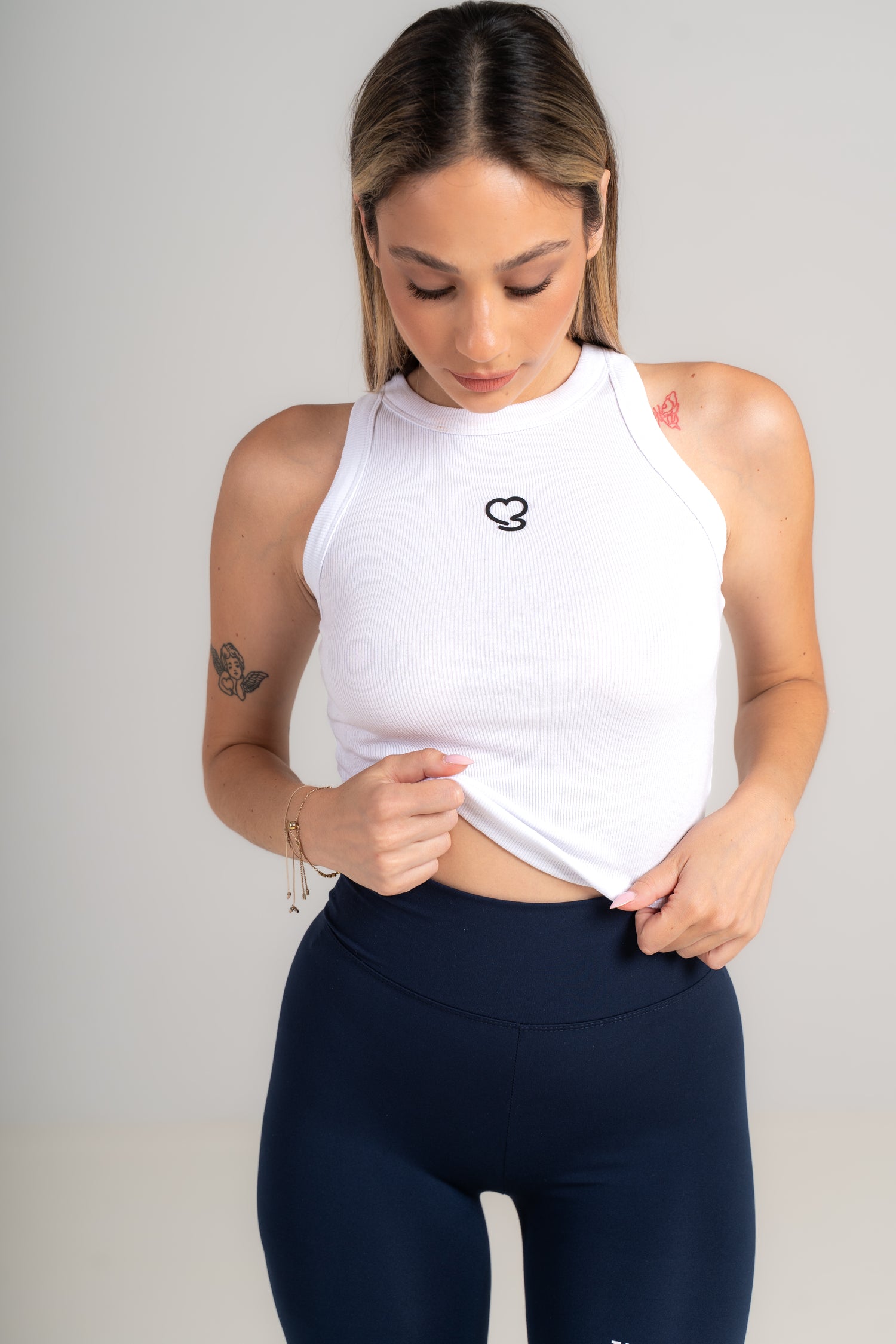Power Statement Leggings LIMITED EDITION - Black Sculpting Push-Up - navy - Seven Seconds Activewear