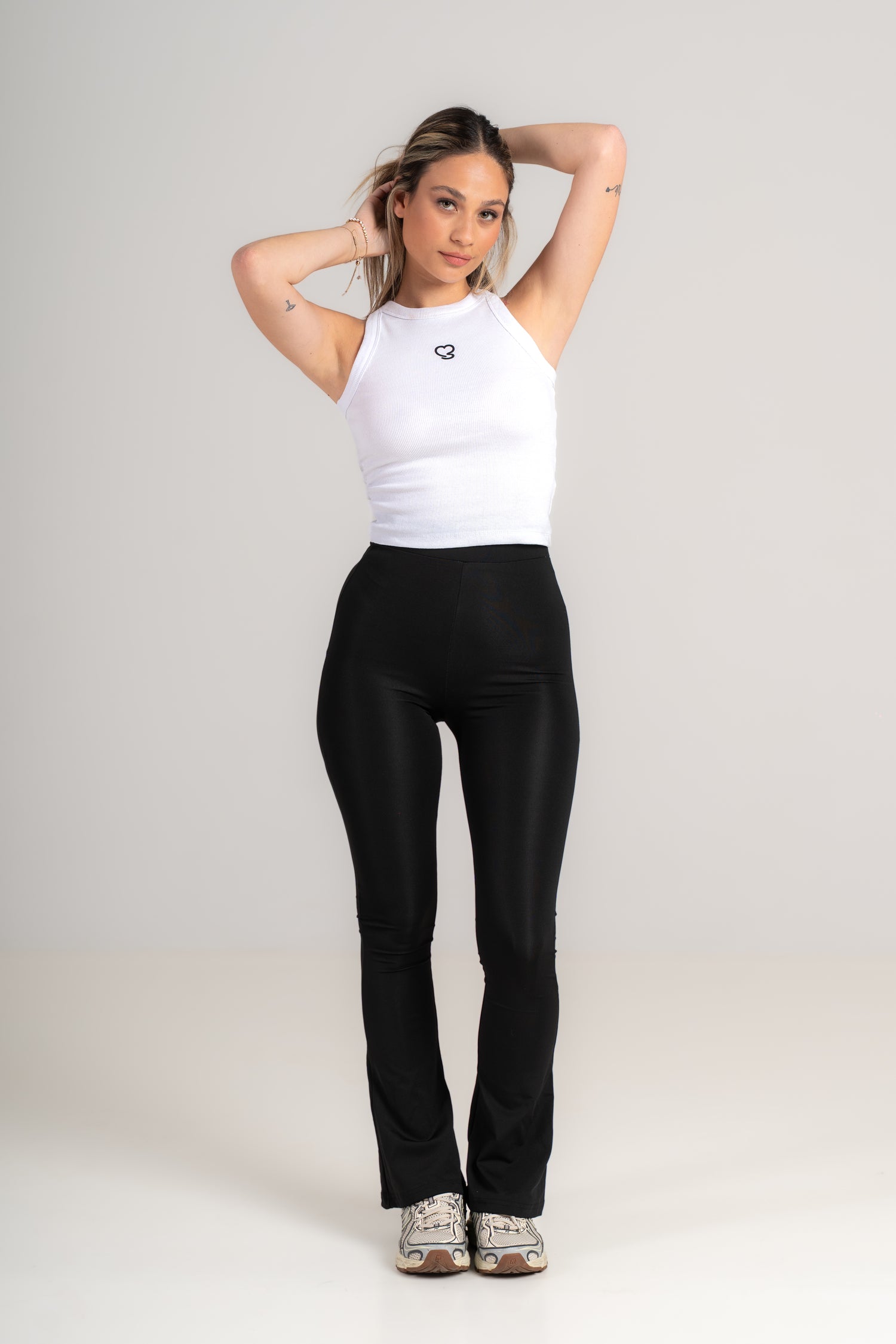 Elevate Flared Gym Pants - High-Waisted Sculpting Yoga Pants - dark-bronze - Seven Seconds Activewear