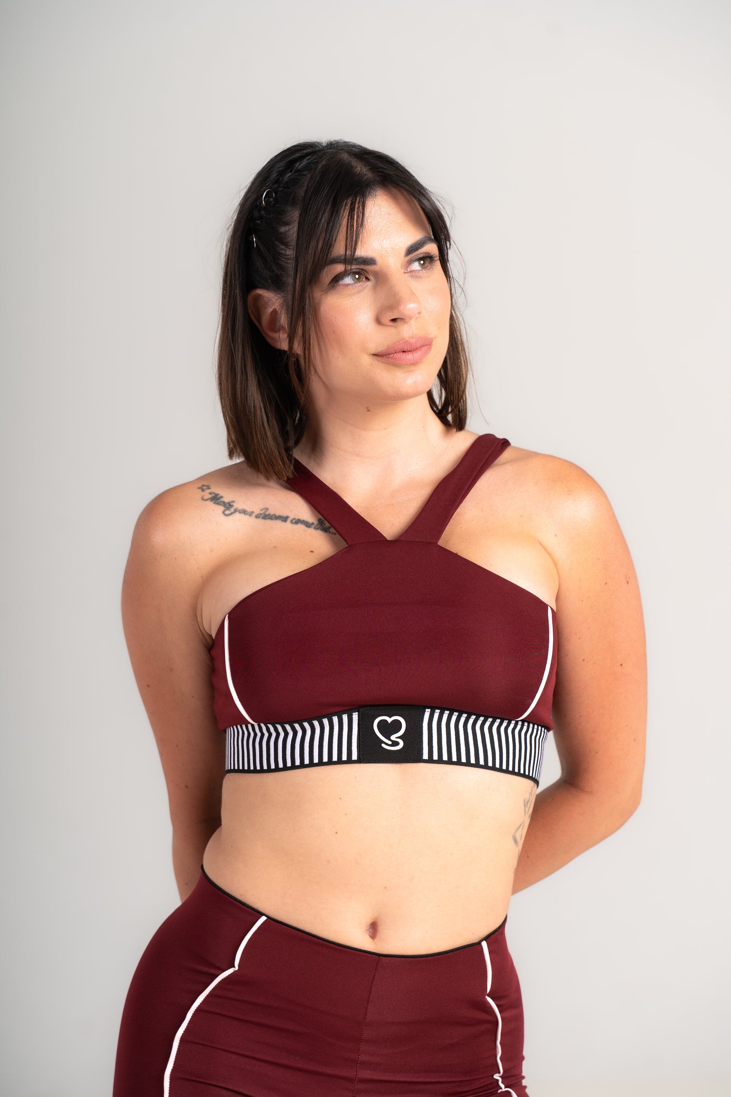 Elevate Flared Activewear Set - Flared Leggings & Top Matching Set - black-1 - Seven Seconds Activewear