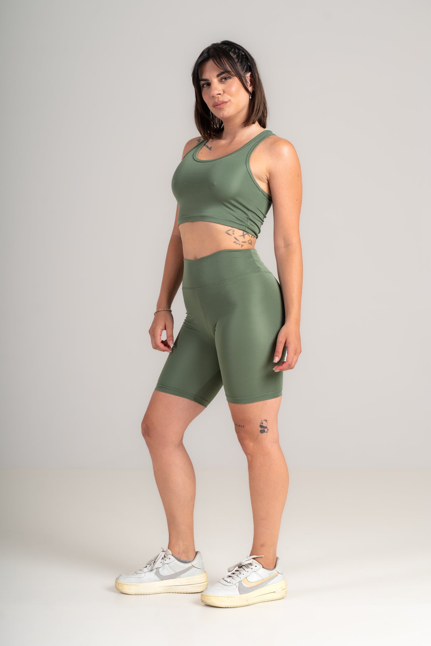 Energy Move Biker Shorts Set - Sports Bra & Shorts Matching Set - navy - Seven Seconds Activewear